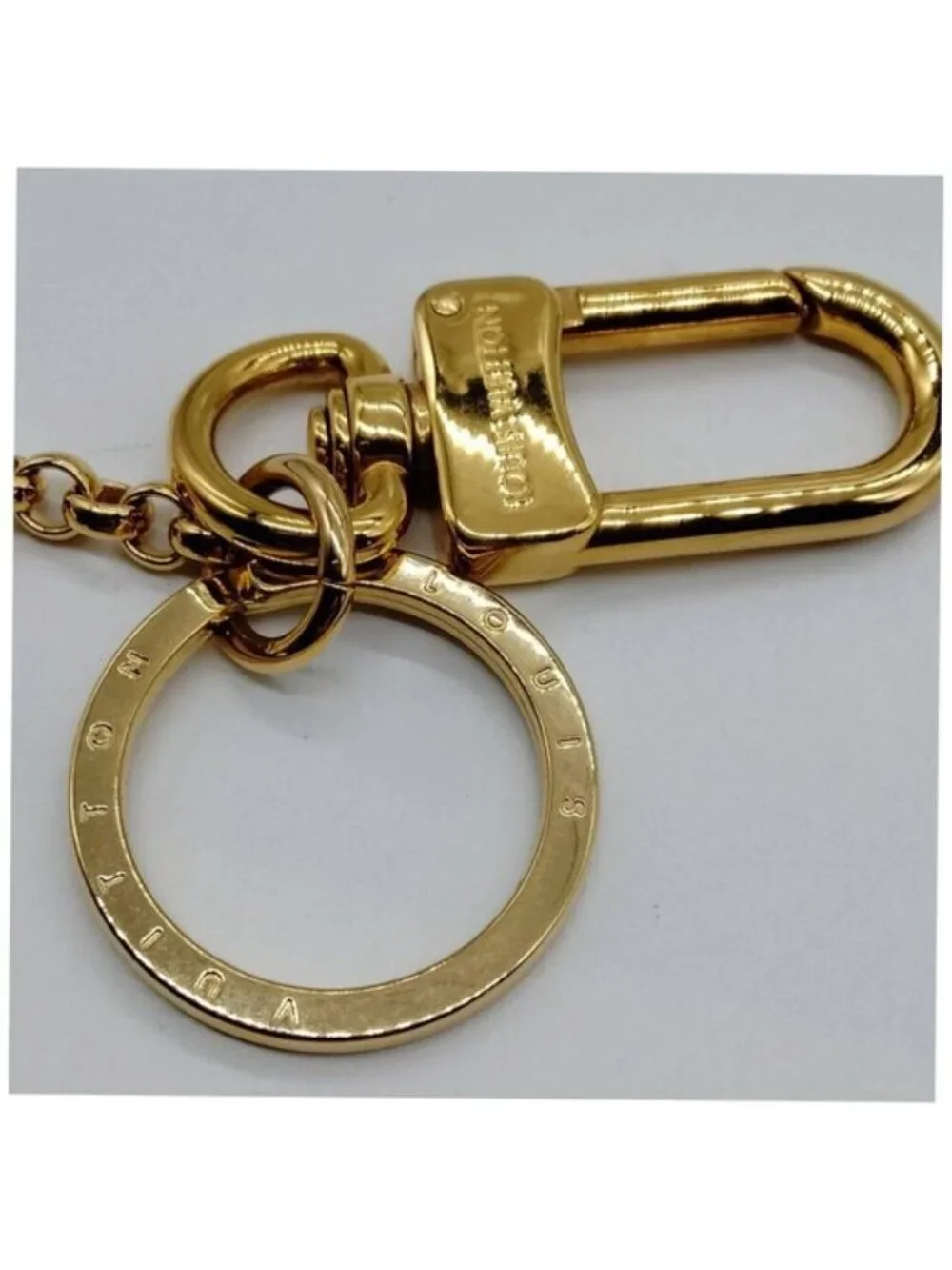 Authentic Louis Vuitton Monogram Flower Bag Charm & Key Holder
